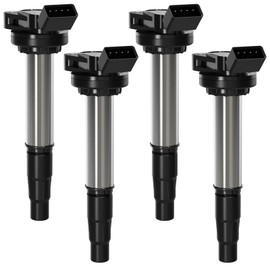 Ignition Coil Pack Set of 4 Compatible with 2009-2017 Toyota Corolla Matrix Prius Prius Plug-In Prius V CT200h Scion xD 1.8L L4 Replacement Ignition Coil Packs 90919-02252, 90919-02258, UF596