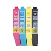 4Pcs Printer Cartridge BK C M Y Clear Fadeless Print