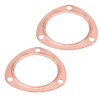 2pcs 3inch Copper Header Exhaust Collector Gaskets Reusable for SBC