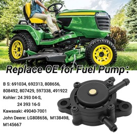 808656 Fuel Pump Kit for Intek Extended Life V-Twin 18-26HP Kohler 24 393 04-S 24 393 16-S Kawasaki 49040-7001 Honda Yamaha Fits J D Hasqvarna Craftsman Ariens Toro SCAG Bad Boy Lawn Mowers