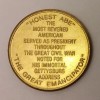 Vintage Brass / Bronze Abraham Lincoln 16th President Coin, Medal