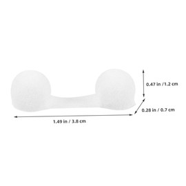 Healvian 50pcs Invisible and Breathable Nose Plugs for Dust Protection Reusable Nasal Filters, Easy to Clean Dust Mask for Grinding