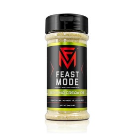 Feast Mode Flavors | Banana Cream Pie Seasoning | Low Sodium No MSG Gluten Free | All Natural Meal Prep Flavoring, Sweet Topper for Breakfast Oatmeal Popcorn Ice Cream Dessert Spice Blend Powder