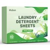 iKubon Laundry Detergent Sheets, No Plastic, Hypoallergenic Laundry sheets, Eco-Strip