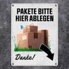 Metal Sign 15 x 20 cm - Arrow Right Tin