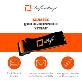 Perfec - PerfecStrap Elastic Quick-Connect, Elastic Strap Buckle Connector for Convenient Carrying of Perfec Cigar Accessories