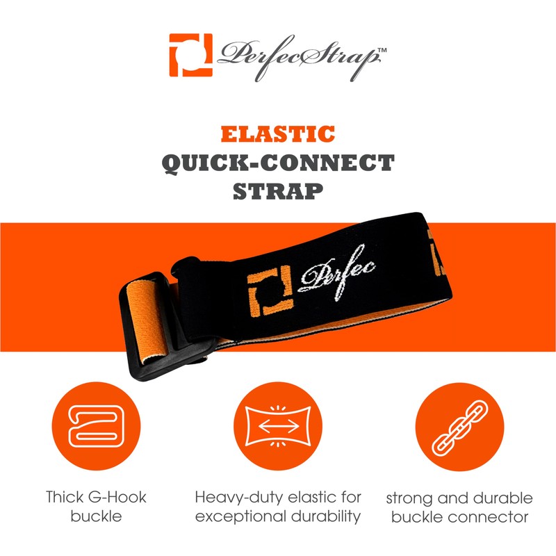 Perfec - PerfecStrap Elastic Quick-Connect, Elastic Strap Buckle Connector for