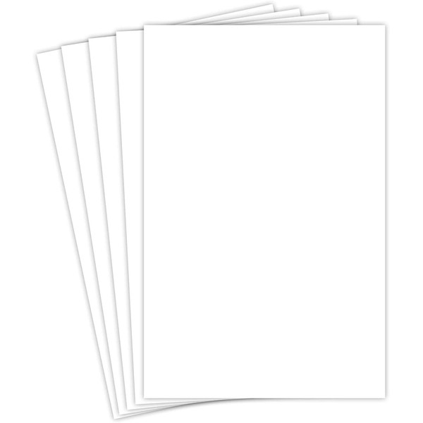White Cardstock - For School Supplies, Crafts, Kids Art Projects, Invitations, etc – Thick 65lb Card Stock, 11 x 17 inch, Heavyweight Hard Cover Stock (176 gsm) 98 Brightness, 50 Sheets Per Pack