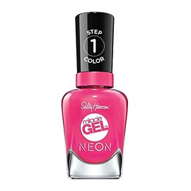 Miracle Gel Neon - 050 Fuchsia Fever by Sally Hansen for Women - 0.5 oz Nail Polish