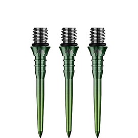 Mission Darts X2623 Titan Pro | 26mm Grooved Titanium Dart Tip Conversion Point Gradient Green