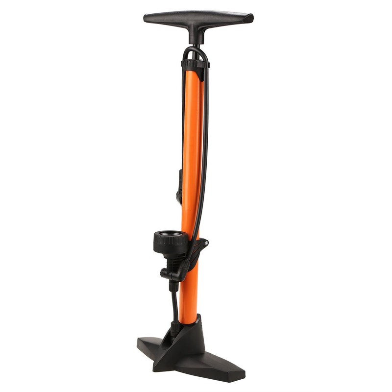 Speedrid Bicycle Floor Pump with Large Gauge, 160 PSI, Reversible