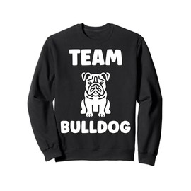 Fuuny cute Bulldog minimalist dog simple Team Bulldog Sweatshirt