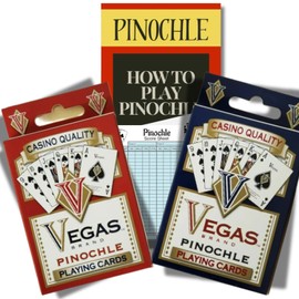 Pinochle Cards - Pinochle Playing Cards 2 Pack with Pinochle Score Pads and Comprehensive Pinochle Rules and Variations Guide from Zentious - Essential Bundle for Enthusiasts