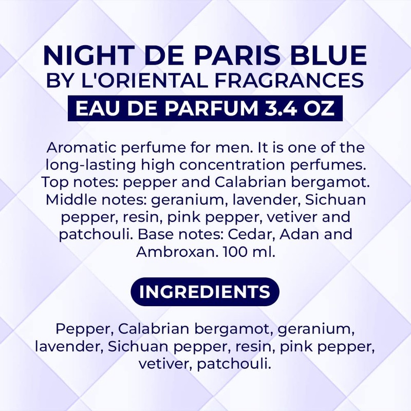 Night De Paris Blue by LOrientale Fragrances for Unisex -