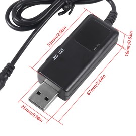 3Pcs DC 5V to DC 12V 9V USB Voltage Step Up Converter 1A USB Boost Converter Cable DC 5V to 9V 12V Voltage Converter with LED Display