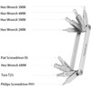 TuoTu Bike Multi Repair Tool, 8 in 1 Multifunction Compact