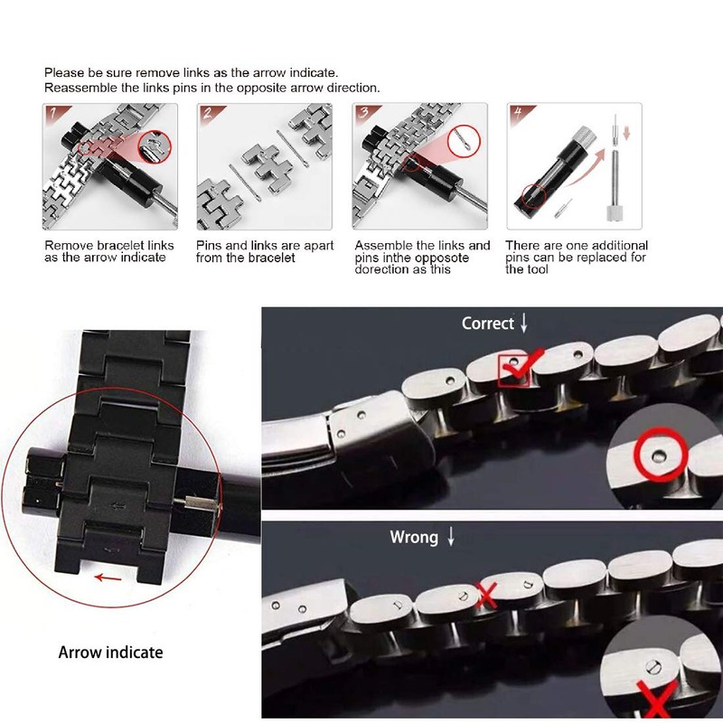 Watch Link Removal Tools Watch Band Repair Tool Kit Metal
