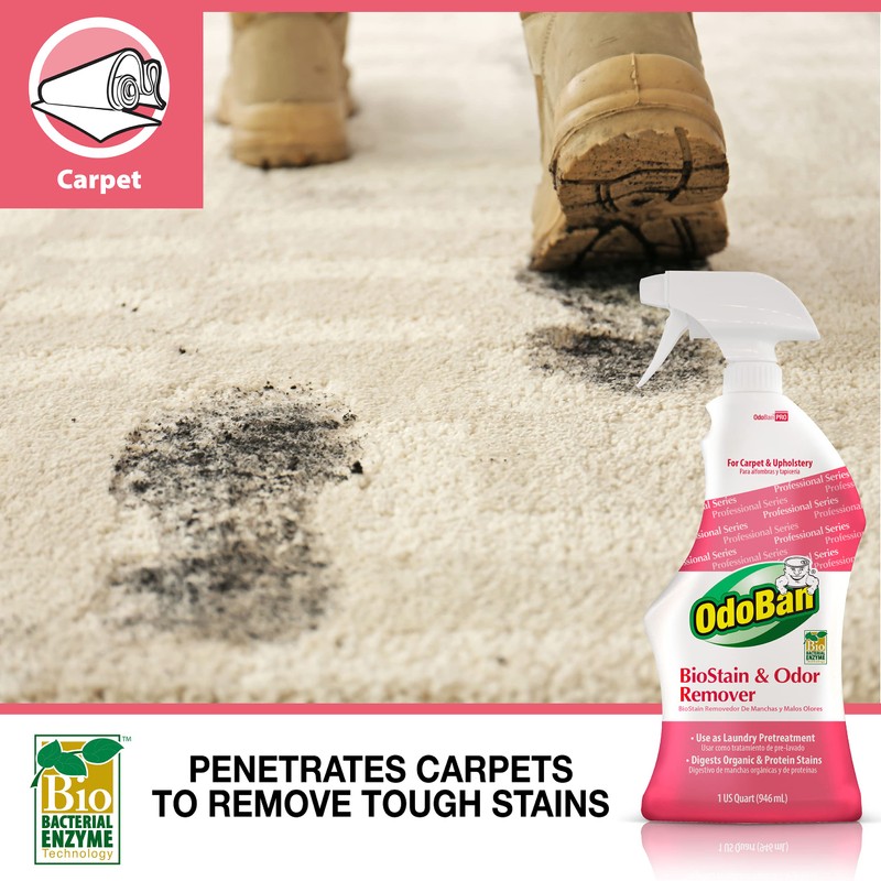 OdoBan Professional Cleaning and Odor Control Solutions, Ready-to-Use Biostain and