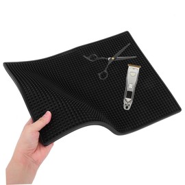 VICASKY Barber Organizer Mat Non Slip Hair Salon Clippers Pad Durable Barbershop Workstation Tool Mat Compact Slip Surface for Hair Styling Tasks