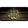 Allah Symbol Photo License Plate