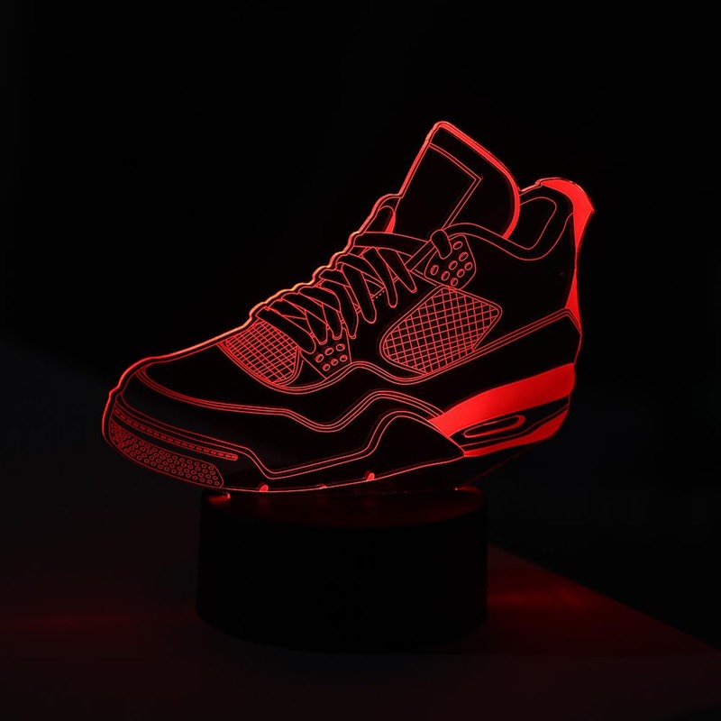 EXIGENT 3D LED Light Sneakers Lamp Acrylic Illusion Night Flashing