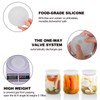 Kinggrand Kitchen Fermentation Lids Silicone Waterless Airlock Fermenting Lids for