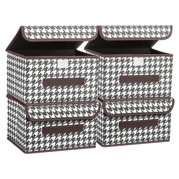 PATIKIL Fabric Collapsible Storage Bin 10.2 x 7.5 x 6.3