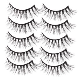 BIUDECO False Lash Extensions 10 Pairs Bulk Lashes in Brown for Eyes Enhance Eye Sparkle Present-ready