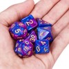 trpg 7 Dice Polyhedral Dice with High Quality Storage Iron