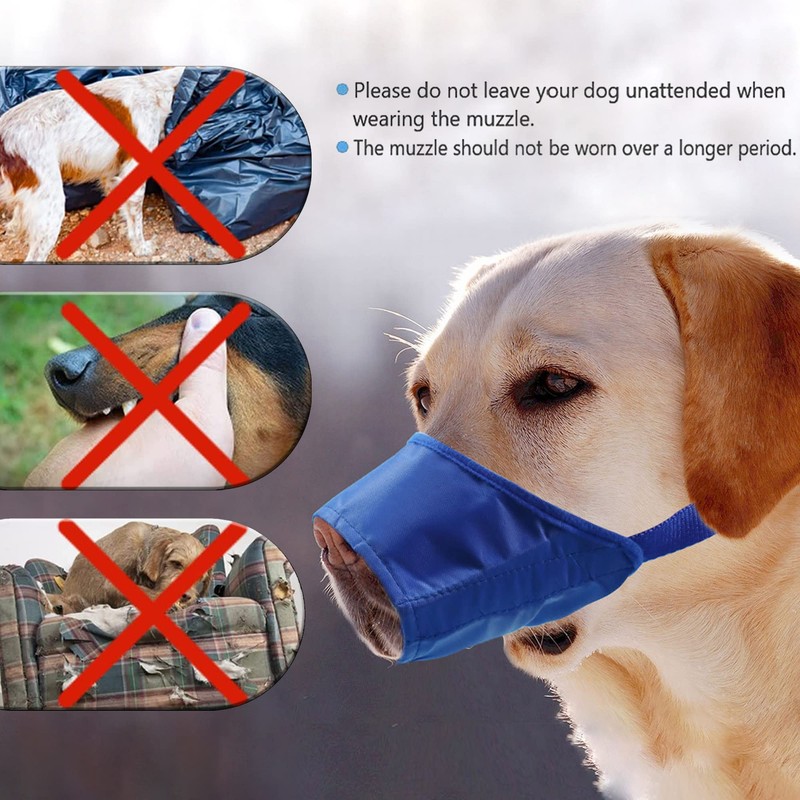 Parts Express Dog Muzzle, Soft Anti-Biting Barking Chewing Muzzle, Breathable