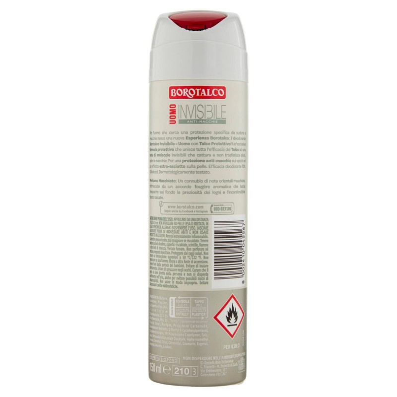 Borotalco Invisible Dry Air Freshener 150ml