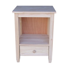 International Concepts Mission Tall End Table, Unfinished