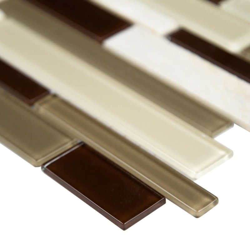 Sonoma Valley Interlocking 4mm Glass Stone Blend Mosaic Tile, 20SFT/Case,