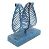 OwlGift Freestanding Modern Napkin Holder with Leaf Design, Tabletop Tissue