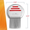 Lice Comb - (Pack of 2) Stainless Steel Professional Lice