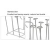Fryer Skewer Stand Uniform Cooking Rust Resistance Stainless Steel Vertical