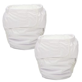 ReUseLife 2 Pieces Adjustable Washable Reusable Cloth Incontinence Underwears for Women and Men,Adult Cloth Diaper,Waist 26-50 Inches
