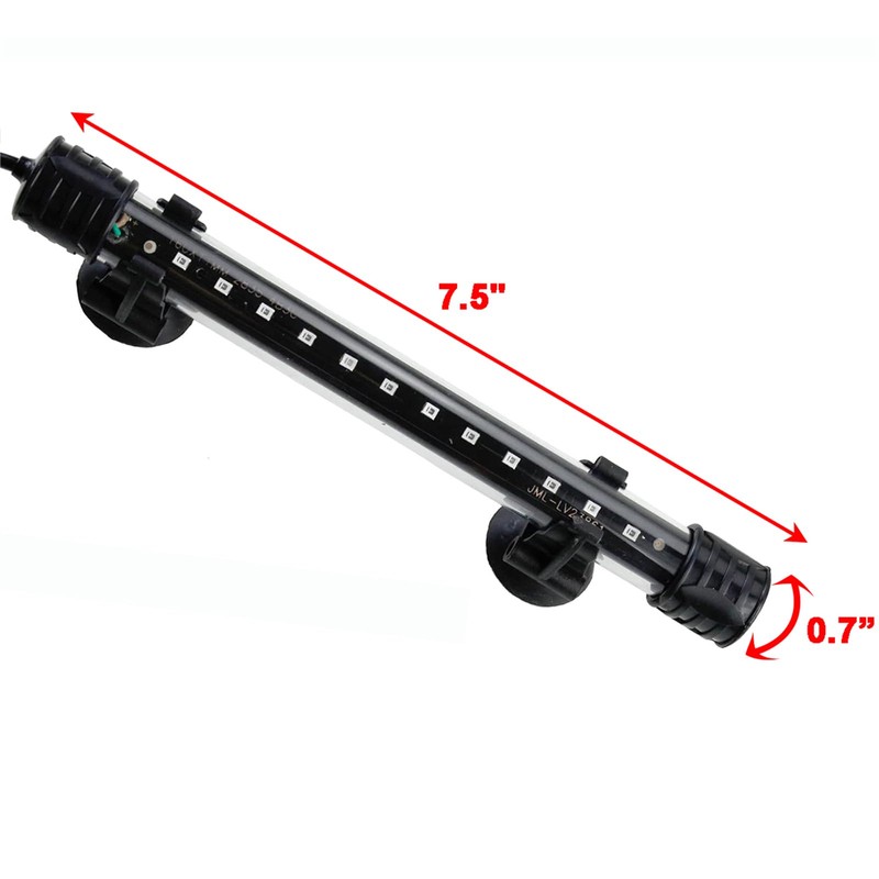 AQUANEAT Aquarium LED Submersible Light 7.5 Inch Underwater Fish Tank