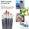 GOTIDEAL Paint Brush Set, 30 Pcs Round Pointed Tip, Small