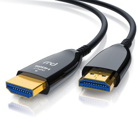 CSL - HDMI Cable 2.1 Fibre Optic - 8K 120Hz - 4k 240Hz - 20m Optical Cable - HDR10+ - 3D eARC CEC - HDCP 2.3 - HDMI Cable Ultra High Speed - Gold-Plated Contacts - Fibre Optic Cable Aluminium