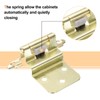 uxcell 3/8" Inset Cabinet Door Hinges, 20 Pcs Self Closing