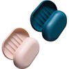 2 PCS Plastic Soap Dish,Travel Soap Case,Soap Cases with Lid,Soap