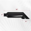 FGJQEFG 4 Inch Inlet 8 Inch Outlet Gloss Black Stainless