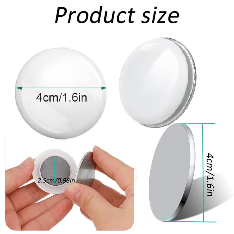 Wzenclave 10 Pairs Shower Curtain Magnetic Weights Round Magnetic Curtain