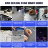SUNKENET 16W Twinkle Starlight Headliner Kit, 150pcs*0.03in*6.5ft Fiber Optic Strands
