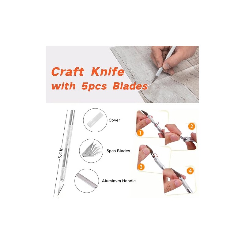 YCJYZLF Wallpaper Hand Tools, Red Smoother and Craft Art Knifepe