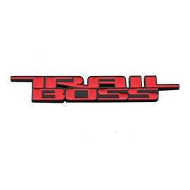 2019-2024 Trail Boss Emblem Car Badge 3D Nameplate Replacement for Silverado 1500 2500 HD (Red)