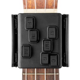 Guitar Chord Presser | Chord Assisted Guitar Trainer Attachment | Guitar Chord Trainer, Guitar Learning Tools, Easy Press Chord Ukulele Aid, Guitar Accessories for Beginners