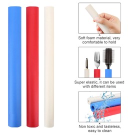 Foam Tubing for Utensil Handles, 6Pcs Non-Slip Pool Noodle Foam Tube Grip Utensils Razor Pen Foam Handle Cover Cutlery Grip Tube Foam Tubing for Disabled, Elderly