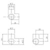 Kansai Kako 3-Way Short Elbow Fittings, Made of PVC, Space